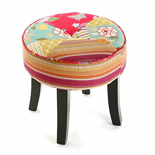 - taburete rond patchwork