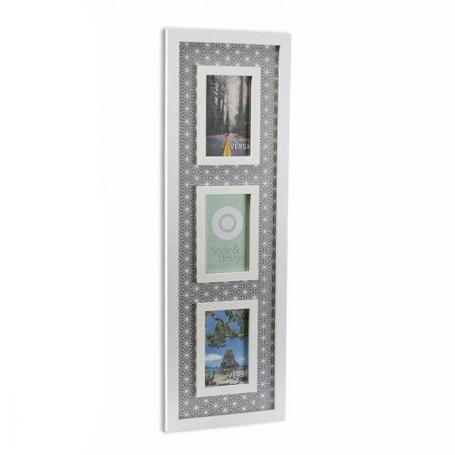 Cadre photo - Cadre Photo 3 Vues Vertical Blanc...