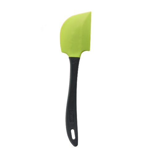 0201127v10 spatule à gâteau silicone vert 27,5 cm