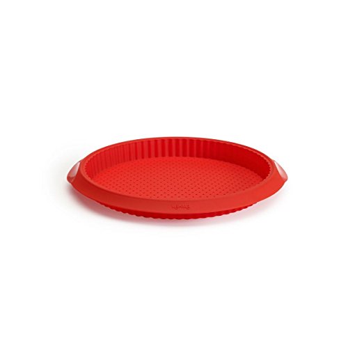 1211329r01m033 plat de quiche silicone rouge 28 cm