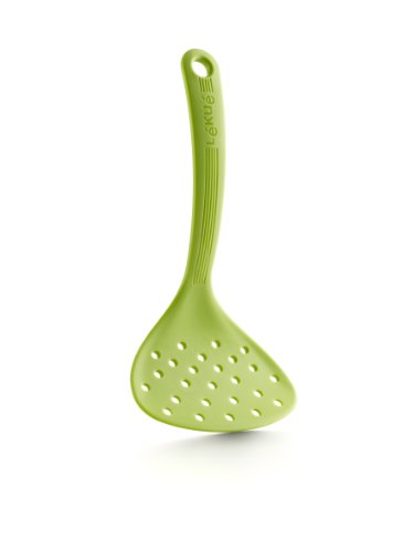 Ecumoire pour la papillote vert silicone platine