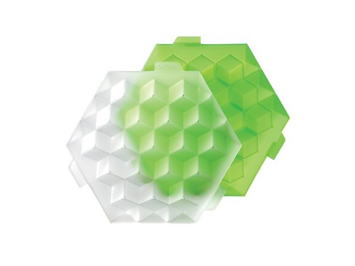 Hexagone ice cube vert