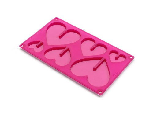 Moule 3d coeurs rose