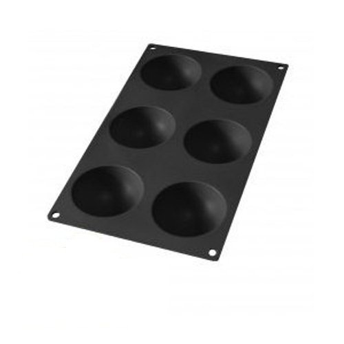 Moule demi sphères 6 cavités noir gourmet