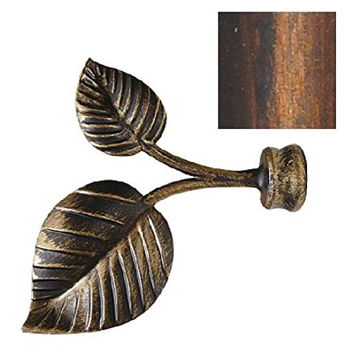 5437174-terminal en fer forgé motif feuilles 28...