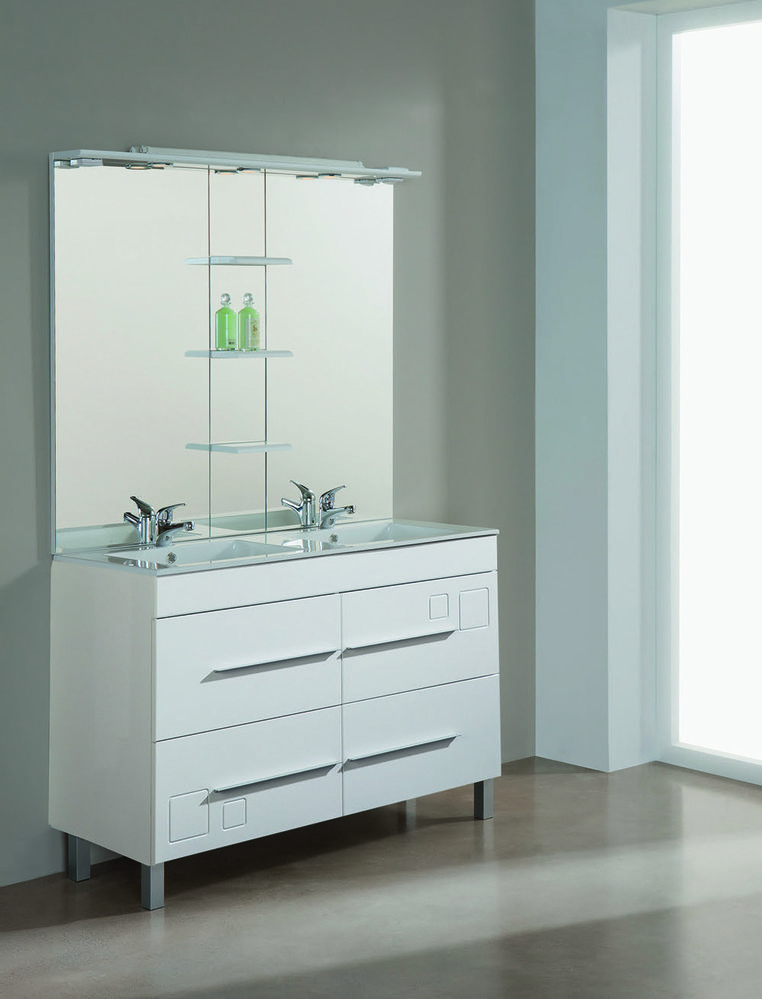 ENSEMBLE MEUBLE DOUBLE VASQUE + MIROIR(1) “TANIA” 8421562319119 (8421562319119)