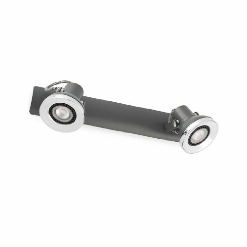 Projecteur spot 8W 40554 Barcelona Ring metal gris