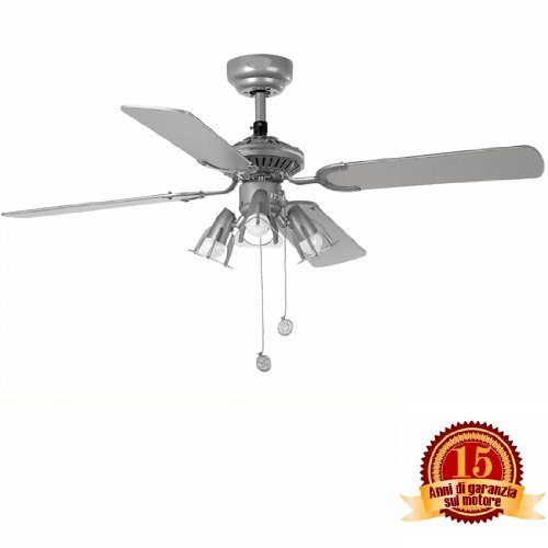 Faro Plafonnier-Ventilateur Jaca, Gris, Ø 107Cm...