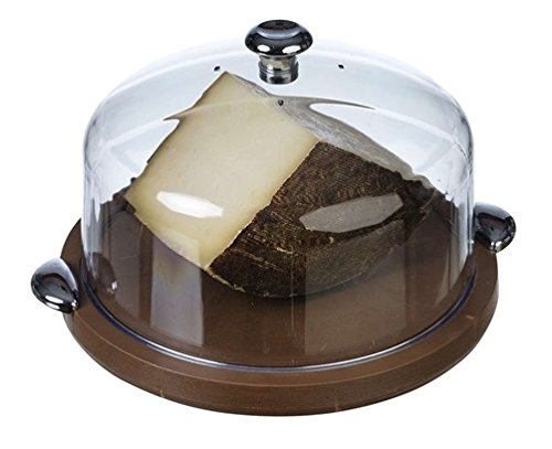 Cloche à fromage ronde grand - Couleur acajou -...