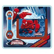 SET MONTRE + PORTE MONNAIE SPIDERMAN DISNEY