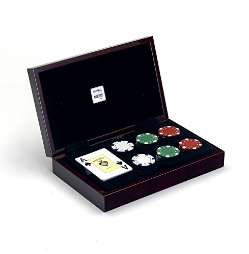 - coffret poker - bois - 2605