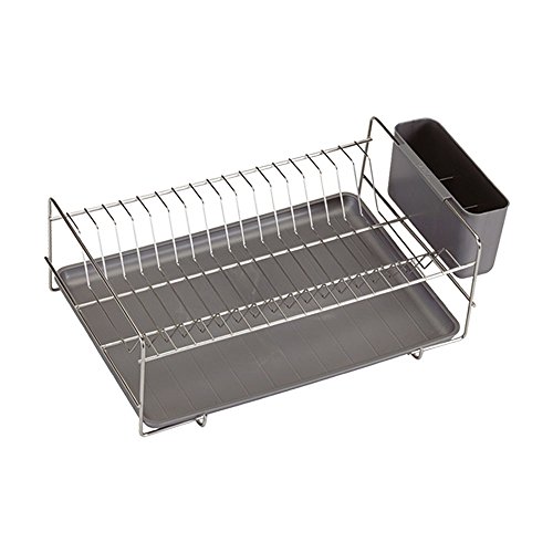 90990 égouttoir à vaisselle avec plateau inoxyd...