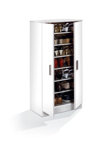 Furniturefactor Alfy Armoire à chaussures Blanc - par Meubles Facteur 8423490257228 (8423490257228)