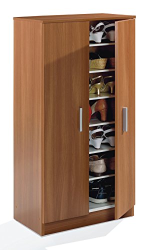 Furniturefactor Alfy armoire à chaussures marron noyer 8423490261355 (8423490261355)
