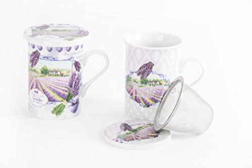 Mug à infusion Lavande avec couvercle et filtre...