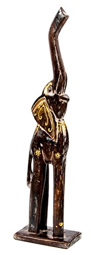 AVENUELAFAYETTE Statuette Eléphant ethnique en bois - 60 cm code EAN 8424001326440 