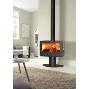 Poêle à bois en acier Panadero Mistral trivision 7kW 89m² 8426964112245 