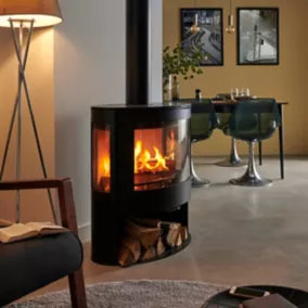  Poêle à bois en acier Panadero Iris 7,8kW 89m² code EAN 8426964182002 