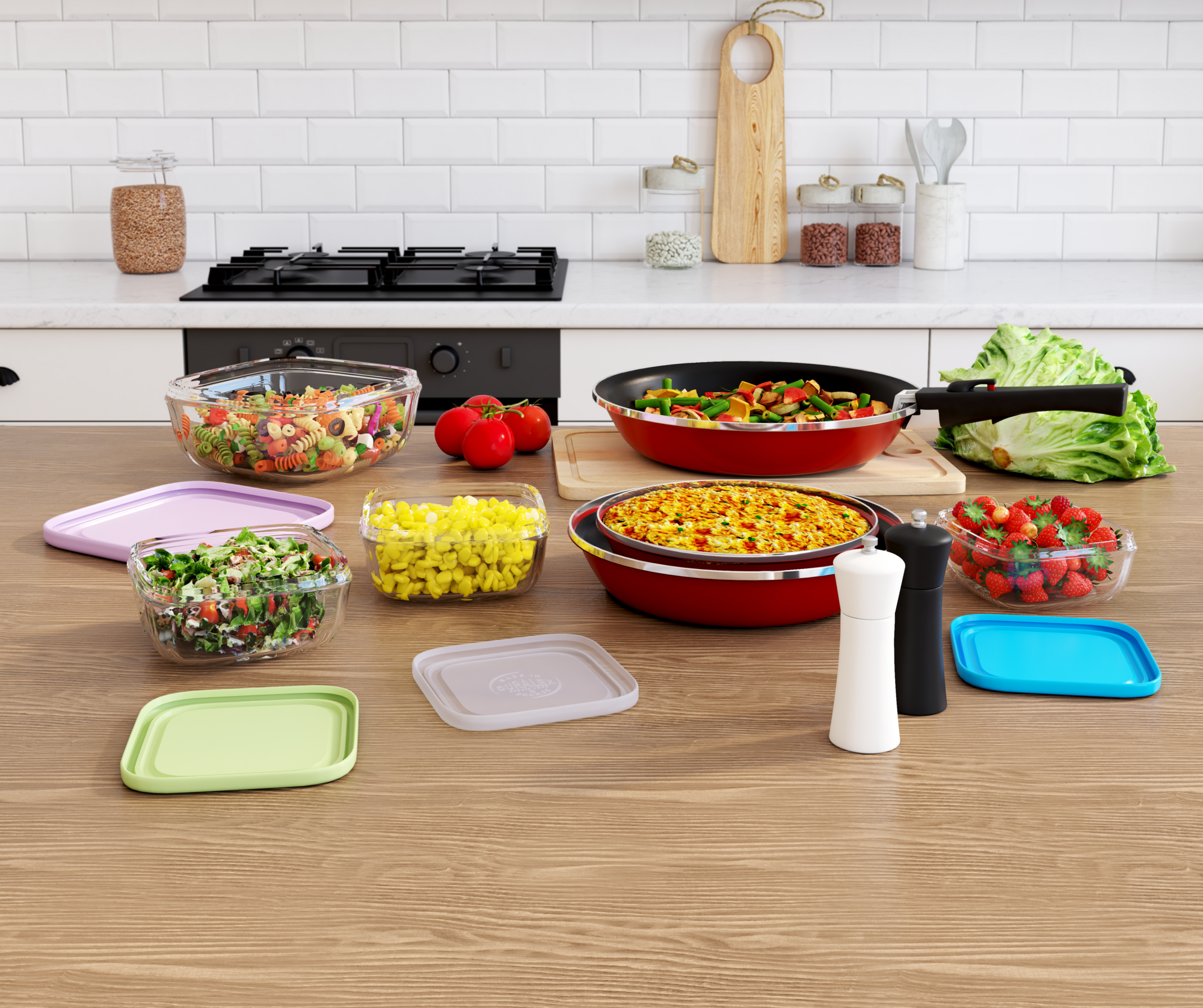 LOT DE 3 POÊLES Ø 20 + 24 + 28 CM