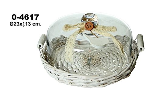 Supernova Hogar-Cloche de verre avec base en mé...