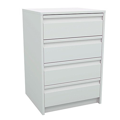MEKA-BLOCK Meka-Block K-7401B - Chiffonnier  en kit, 4 tiroirs, 50 cm de largeur, couleur blanche. code EAN 8428006740119 