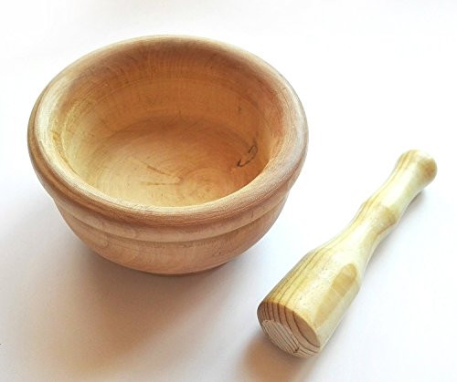 grand Mortier bois diamètre 17,5 cn Avec Pilon ...