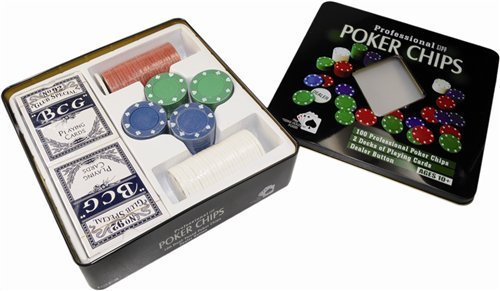 - set poker, avec 100 jetons de 4 g et cartes, ...