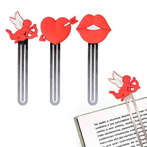 Balvi - set 3 marque-marques sur le thème de l'amour. parfait pour les lecteurs de romans d'amour. la boîte contient 3 designs différents. code EAN 8430306263748 