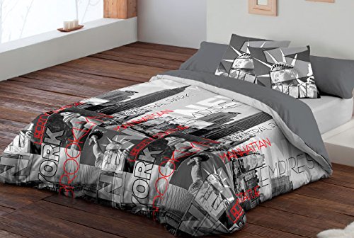 Pierre Cardin Housse de couette, drap et coussin motif new york lit de 180 cm 270 x 270 cm code EAN 8430316699131 