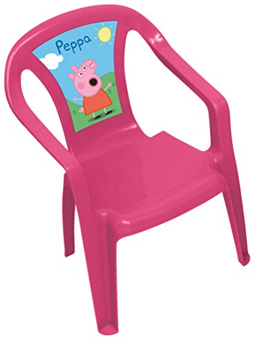 707819 peppa pig chaise monobloc plastique rose...