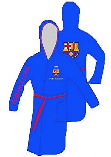 F.C. Barcelona Peignoir de bain enfant F.C. Barcelona Taille 14-16 ans Microfibre PRODUIT OFFICIEL Barcelone BLAU code EAN 8432699062328 