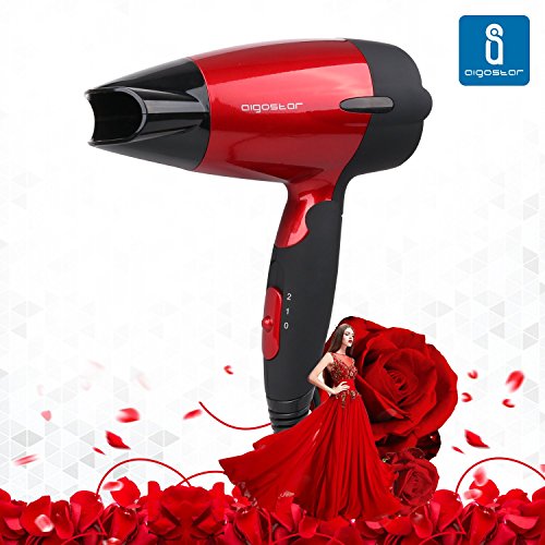 Linda 32gqt sèche-cheveux de voyage rouge métal...