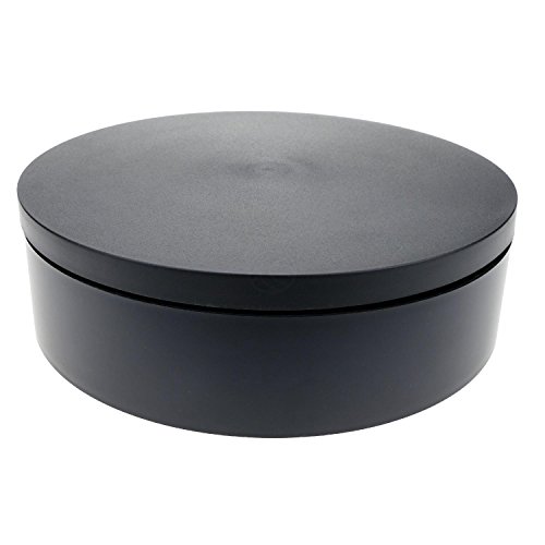 - plateau tournant electrique d20cm h6cm noir