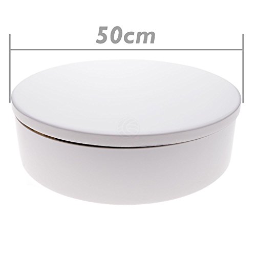 - plateau tournant electrique d50cm h6cm blanc