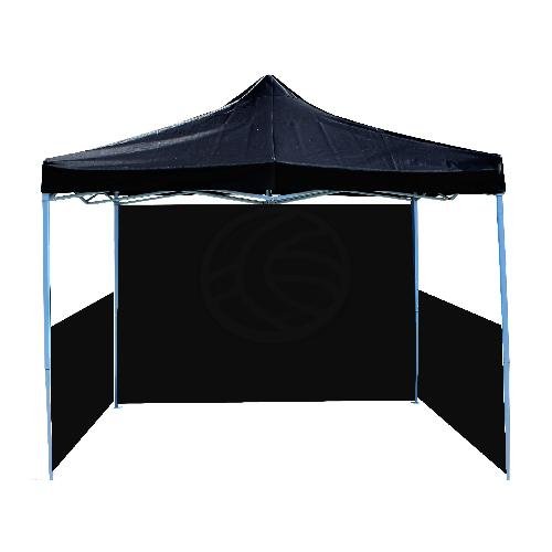 Tente 300x450cm noir pliant avec fond et les cô...