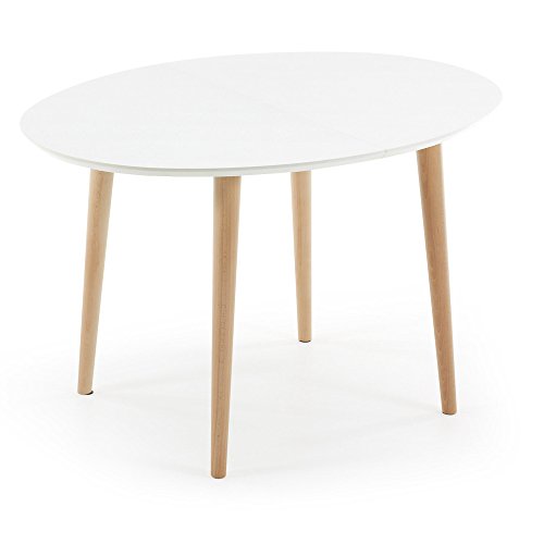 Table oqui ovale extensible 120-200 cm, naturel...