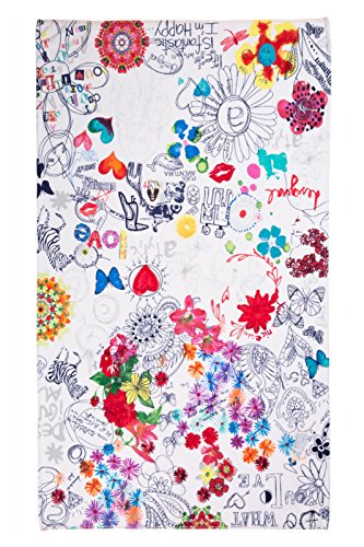 61wl0a3 bolimania serviette de bain coton blanc...