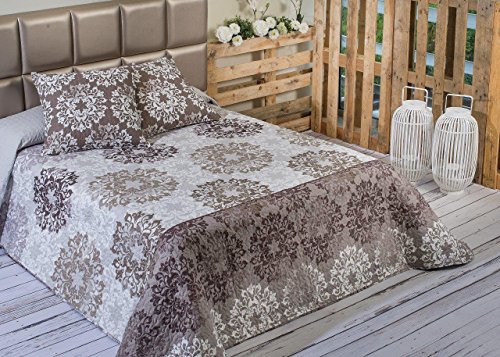 Couvre-lit imprimé benisa avec 2 taies d'oreiller 60 x 60 cm 250 x 270 cm; 60 x 60 cm beige 8434362000323 Algodón Blanco Couvre-lit imprimé benisa avec 2 taies d'oreiller 60 x 60 cm 250 x 270 cm; 60 x 60 cm beige 8434362000323 Algodón Blanco