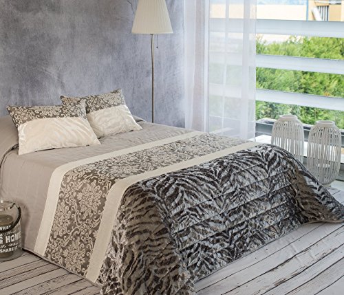 Coton Blanc Varela couvre-lit jacquard 2 Taies ...