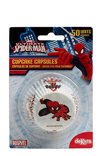 339008 pack de 50 caissettes cupcakes papier bl...