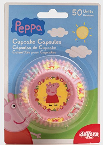 339009 pack de 50 caissettes cupcakes papier ro...