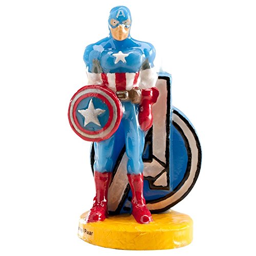 Bougie Super Héros - Captain America - Taille U...