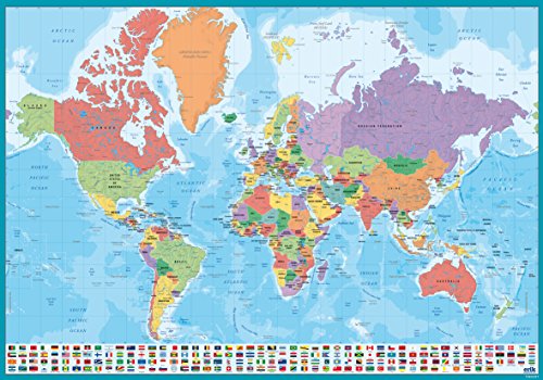 Sous-main scolaire World Map
