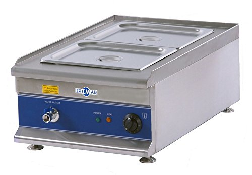 Bain marie professionnel à poser en inox 4 réci...