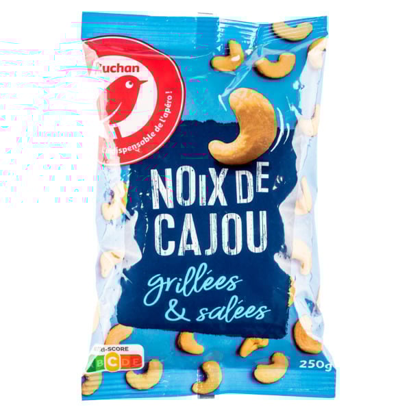  Noix De Cajou Grillées Et Salées Auchan  code EAN 8435177058745 