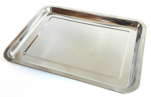 - plateau de service rectangulaire - acier inox...