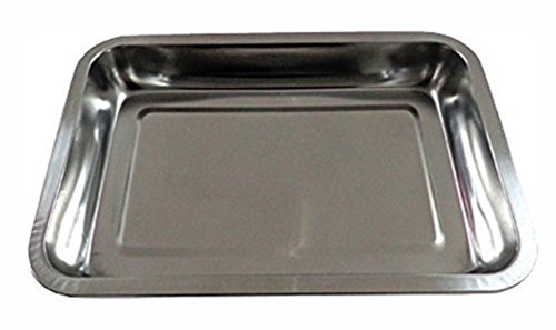- plateau de service rectangulaire - acier inox...