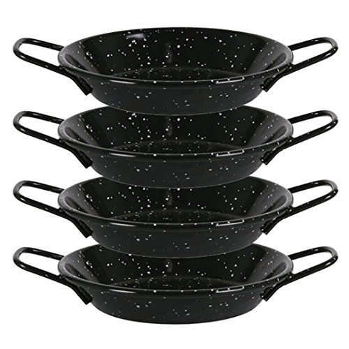 - poêle à paella mini - acier émaillé vitrifié ...