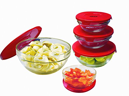 4473 lot de 5 bols en verre