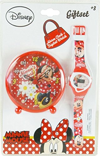 Euroswan - Réveil Disney Minnie 9 cm Rouge - Mo...